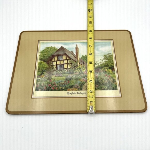 Vintage English Pimpernel Placemat‎ "English Cottages" Cork Back 9x12 - Picture 5 of 5
